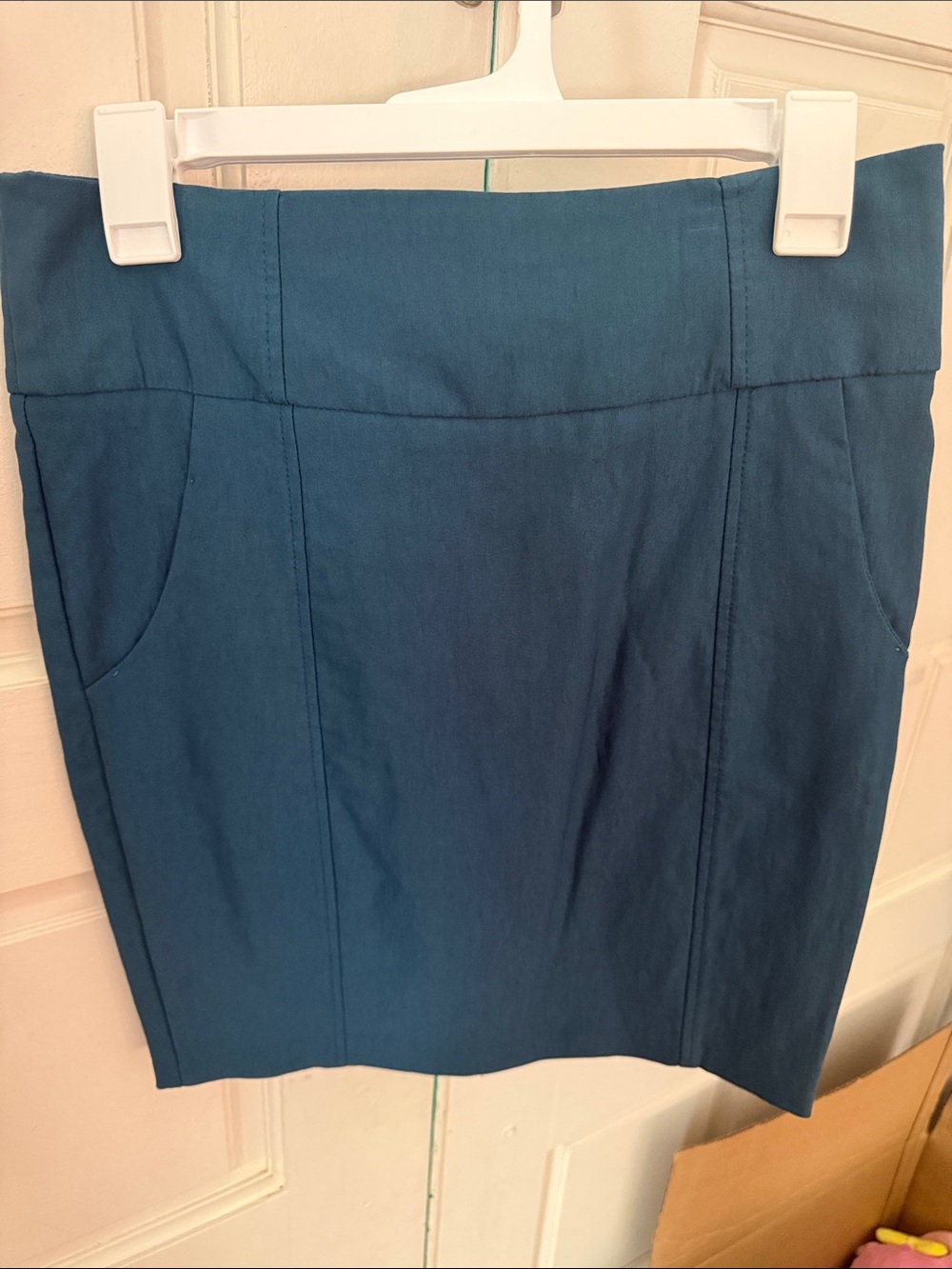 Teal Pencil Skirt - Women